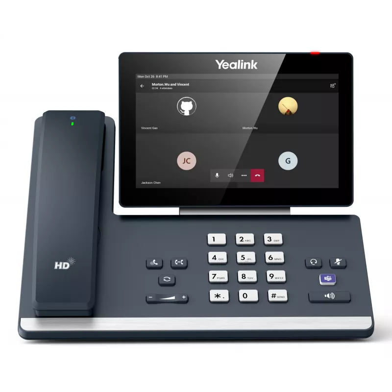 Telefono IP da tavolo Yealink MP58-WH E2 Teams touchscreen 7 pollici, audio HD, Microsoft Teams