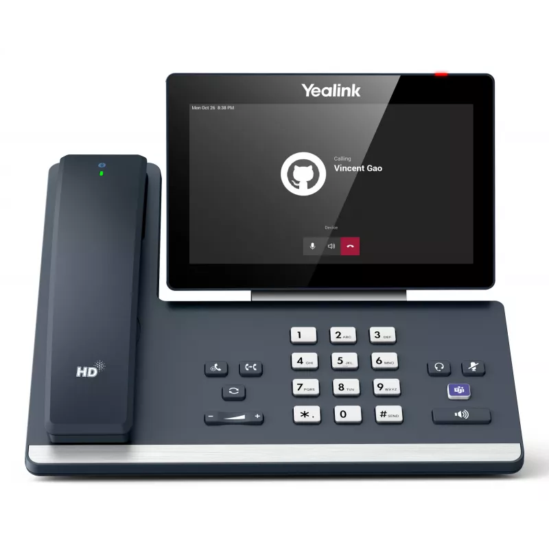 Telefono IP da tavolo Yealink MP58-WH E2 Teams touchscreen 7 pollici, audio HD, Microsoft Teams