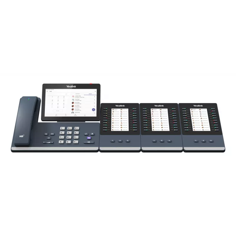 Telefono IP da tavolo Yealink MP58-WH E2 Teams touchscreen 7 pollici, audio HD, Microsoft Teams