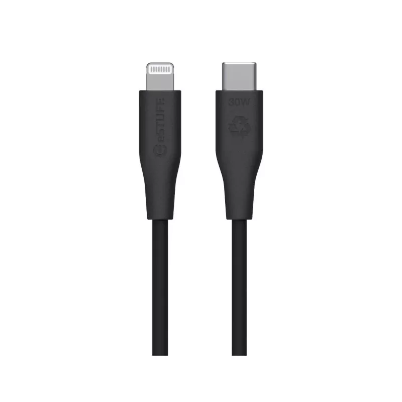 Cavo Lightning a USB-C eSTUFF ES602180 — 1 m, nero, certificato MFi, RoHS