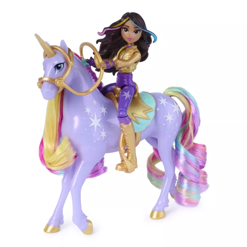 Unicorn Academy, Magic Unleashed Adventure Pack, idea regalo di Pasqua, include bambole Sophia, Ava, Ravenzella, unicorni Wildstar, Leaf & altro