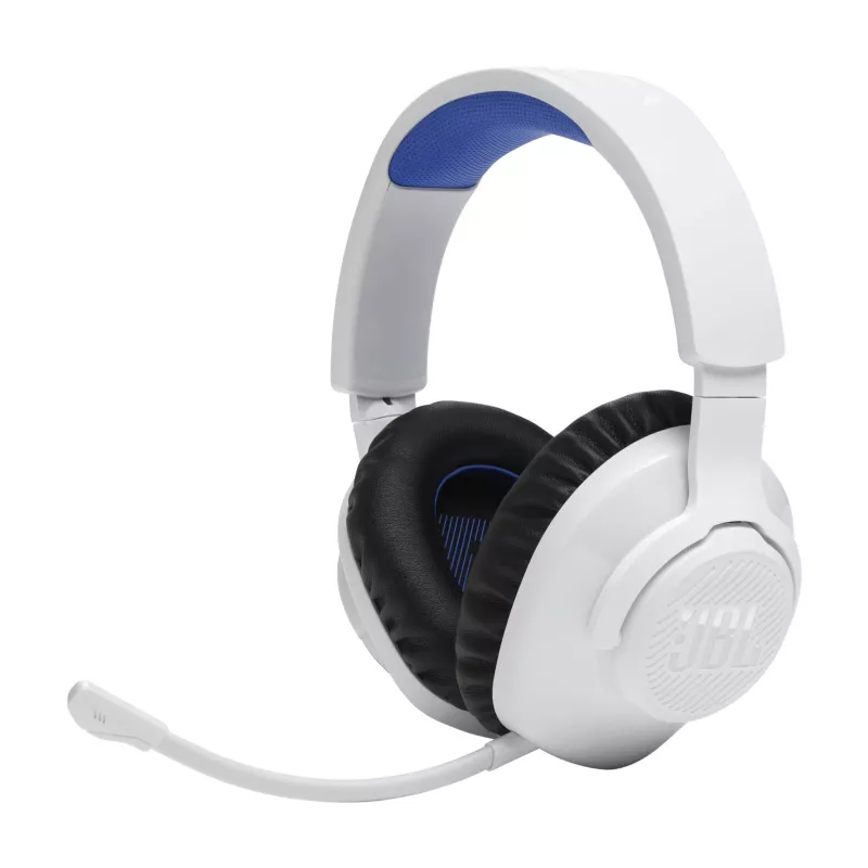 JBL Quantum 360P headset wireless fascia gaming USB Type-C Bluetooth blu, bianco