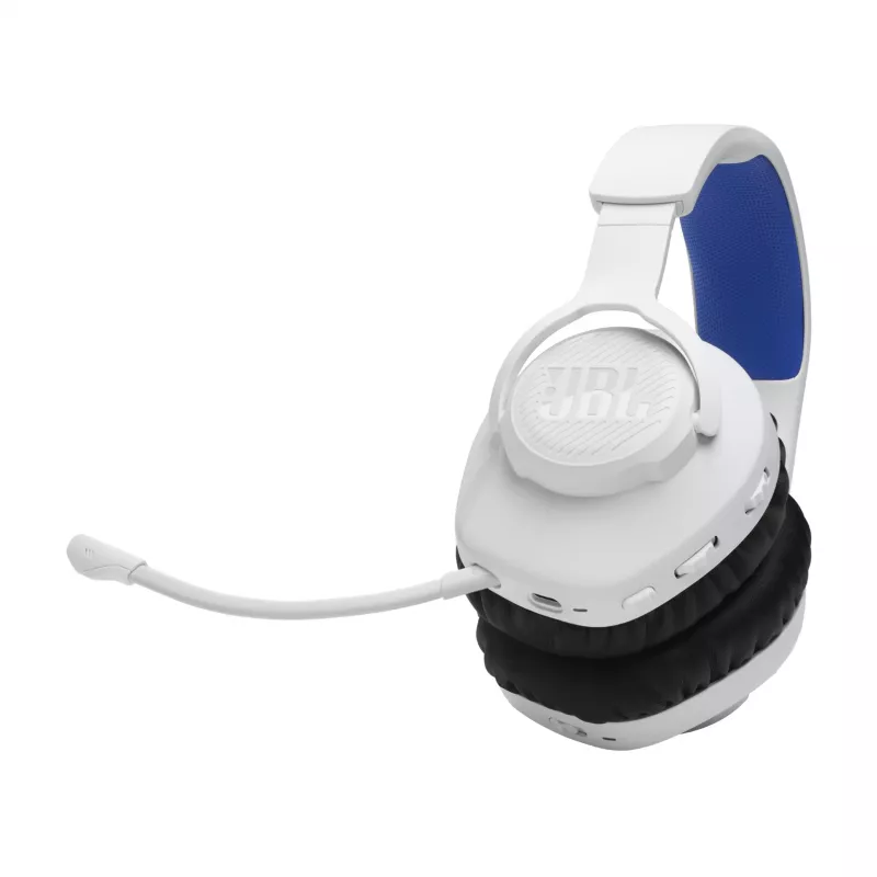 JBL Quantum 360P headset wireless fascia gaming USB Type-C Bluetooth blu, bianco