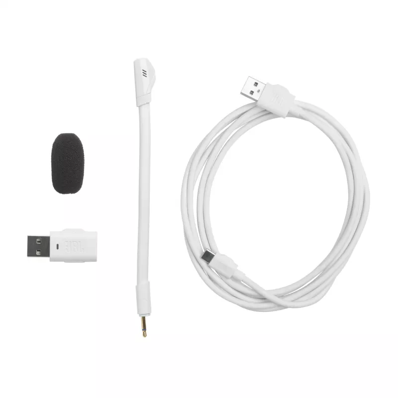 JBL Quantum 360P headset wireless fascia gaming USB Type-C Bluetooth blu, bianco