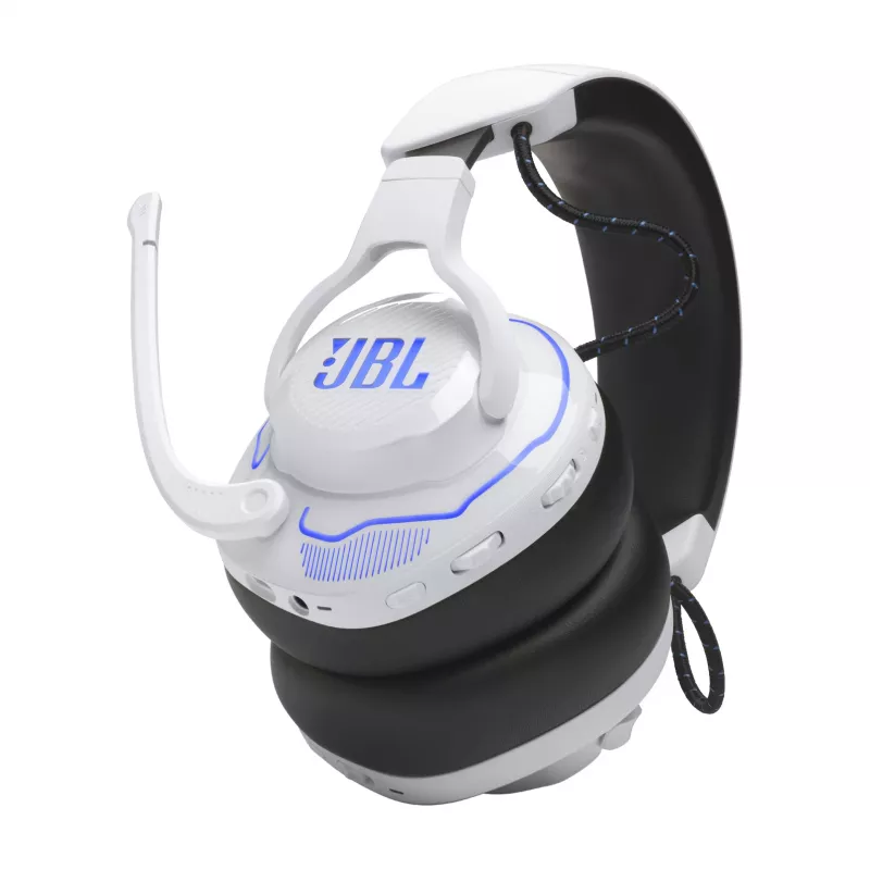 JBL Quantum 910P headset con filo & wireless fascia gaming USB Type-C Bluetooth blu, bianco