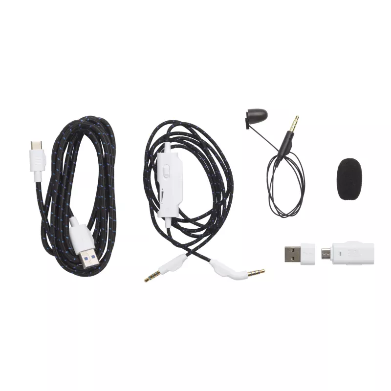 JBL Quantum 910P headset con filo & wireless fascia gaming USB Type-C Bluetooth blu, bianco