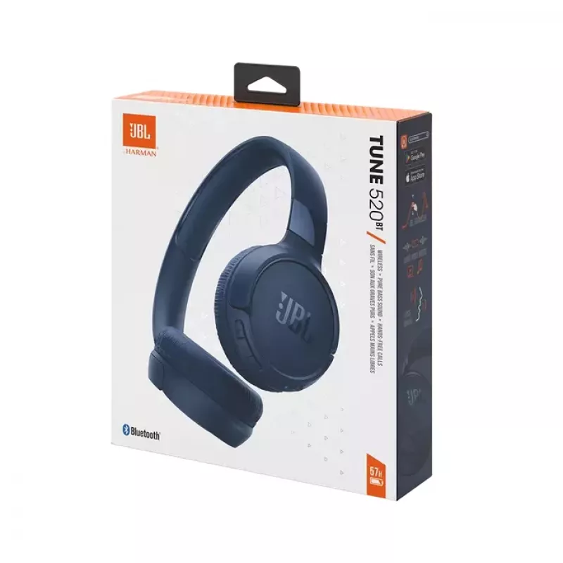 JBL Tune 520BT headset wireless fascia chiamate/musica USB Type-C JBLT520BTBLUEU