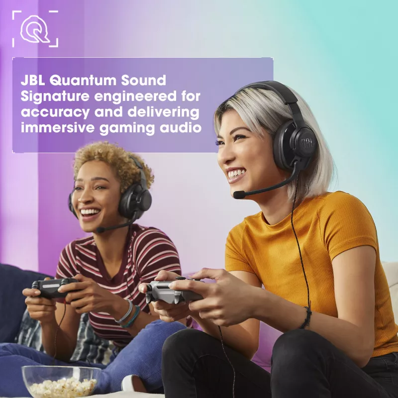 JBL Quantum 200 NERO, con filo, 20 - 20000 Hz, gaming, 248 g, cuffie, nero