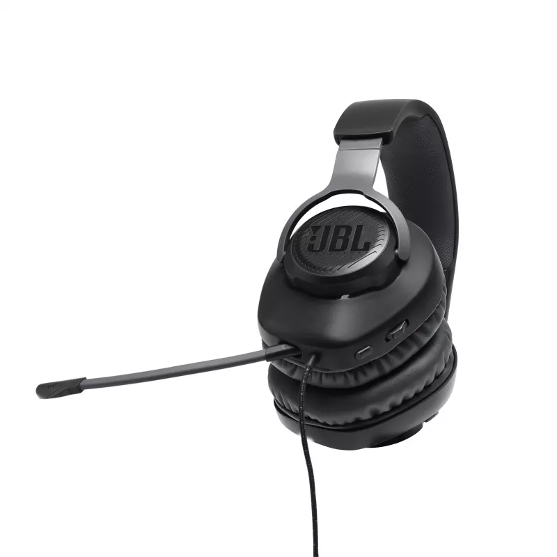 JBL Quantum 100 nero, con filo, gaming, 20 - 20000 Hz, 216 g, cuffie, nero