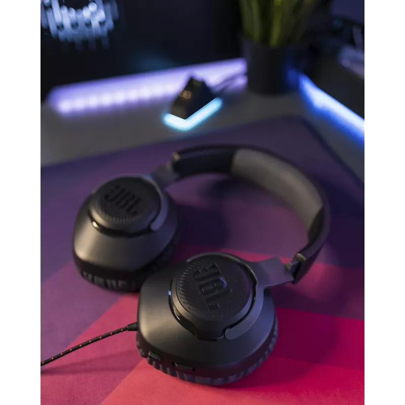JBL Quantum 100 nero, con filo, gaming, 20 - 20000 Hz, 216 g, cuffie, nero