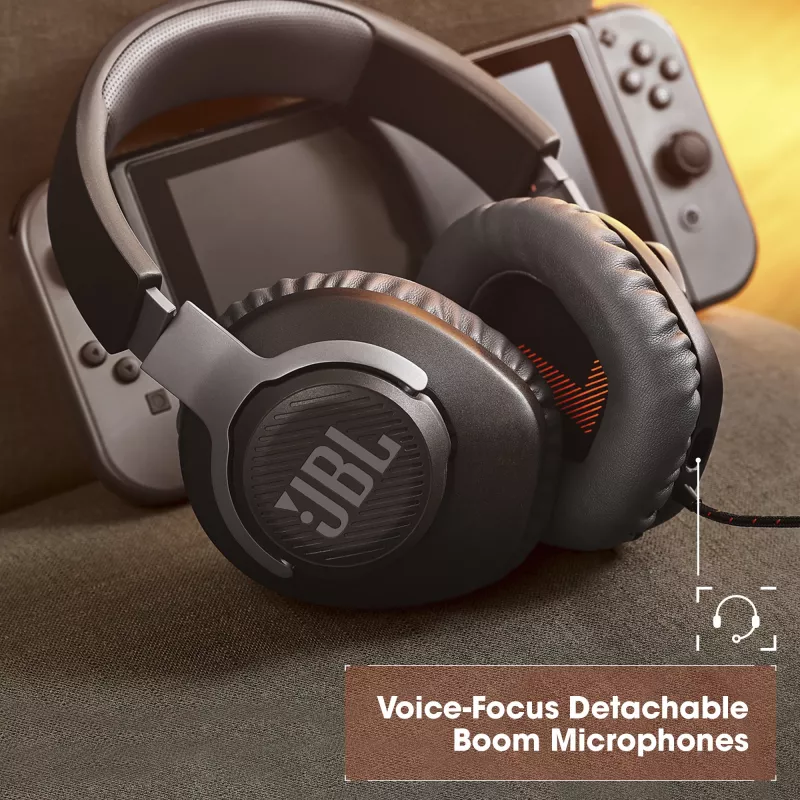 JBL Quantum 100 nero, con filo, gaming, 20 - 20000 Hz, 216 g, cuffie, nero