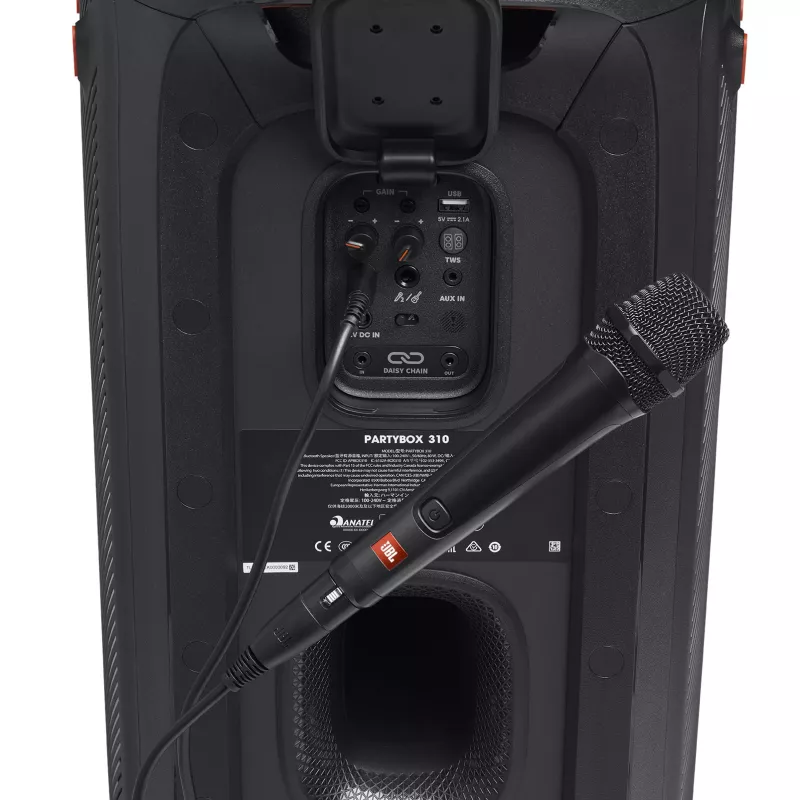 JBL PBM 100 nero, microfono karaoke, -55 dB, 50 - 15000 Hz, 600 Ω, cardioide, con filo