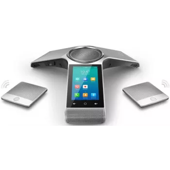 Telefono per conferenze IP Yealink CP960 — argento, controllo a tasti & touch, Micro-USB B & USB-A, 338×338×74 mm