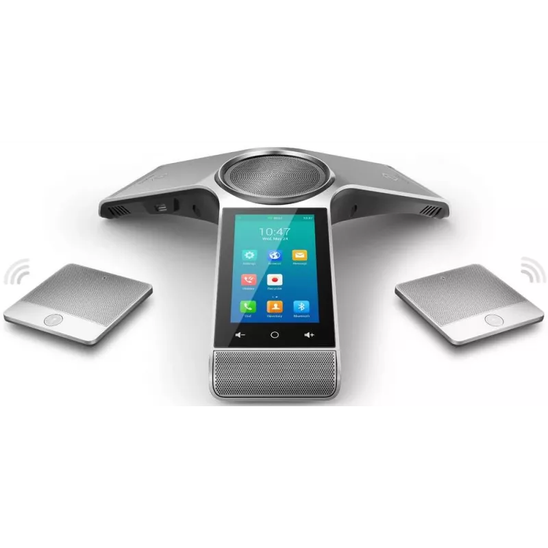 Telefono per conferenze IP Yealink CP960 — argento, controllo a tasti & touch, Micro-USB B & USB-A, 338×338×74 mm