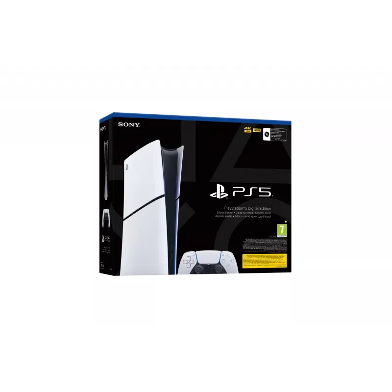 Sony PlayStation 5 (gruppo modelli – slim) Digital Edition, PlayStation 5, nero, bianco, 16384 MB, GDDR6, 448 GB/s, AMD
