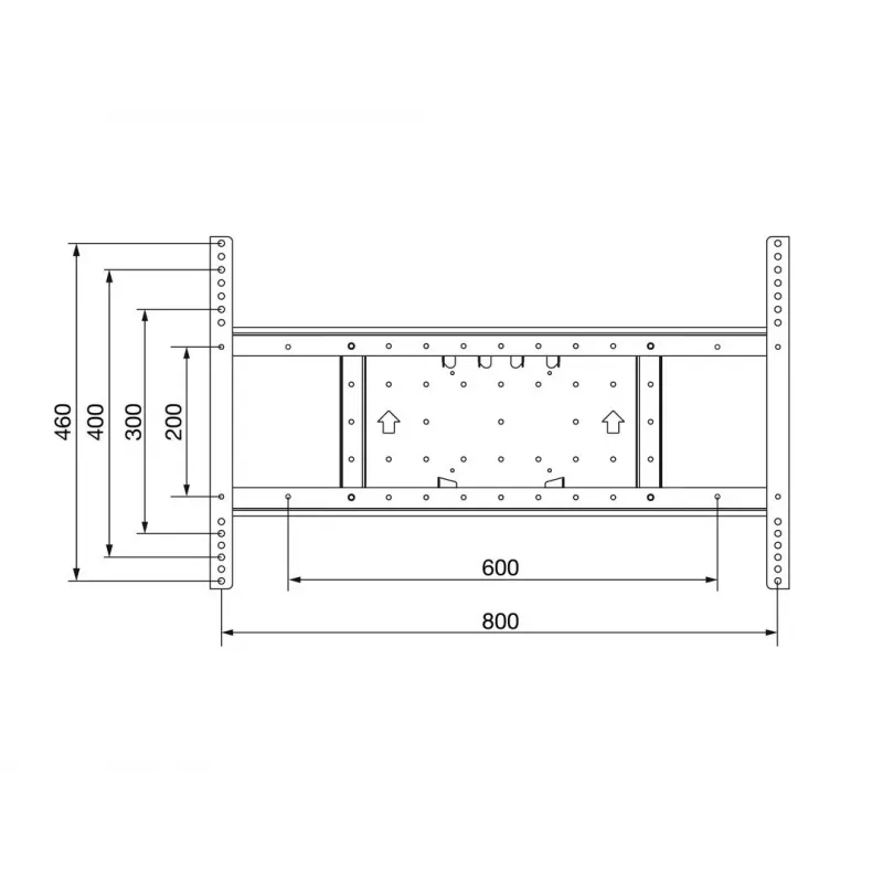Kit di estensione Multibrackets M VESA Kit di estensione Tilt & Turn 800x400