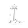 Supporto display Multibrackets M Display Stand 180 Single nero