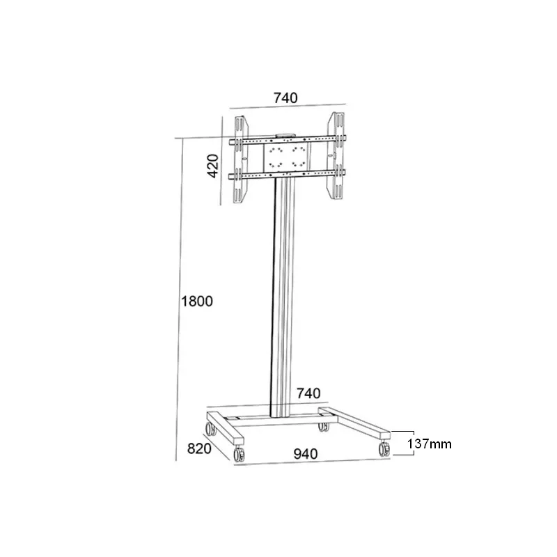 Supporto display Multibrackets M Display Stand 180 Single nero