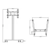 Supporto display Multibrackets M Display Stand 180 Single nero