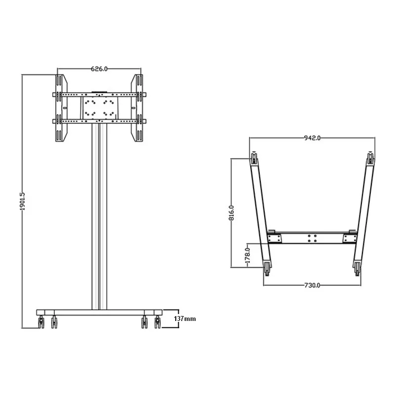 Supporto display Multibrackets M Display Stand 180 Single nero
