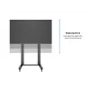 Multibrackets M Public Display Stand 210 Dual Pillar Wheelbase nero