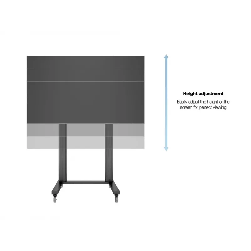 Multibrackets M Public Display Stand 210 Dual Pillar Wheelbase nero