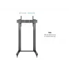 Multibrackets M Public Display Stand 210 Dual Pillar Wheelbase nero