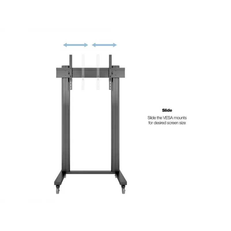 Multibrackets M Public Display Stand 210 Dual Pillar Wheelbase nero