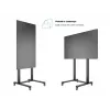 Multibrackets M Public Display Stand 210 Dual Pillar Wheelbase nero