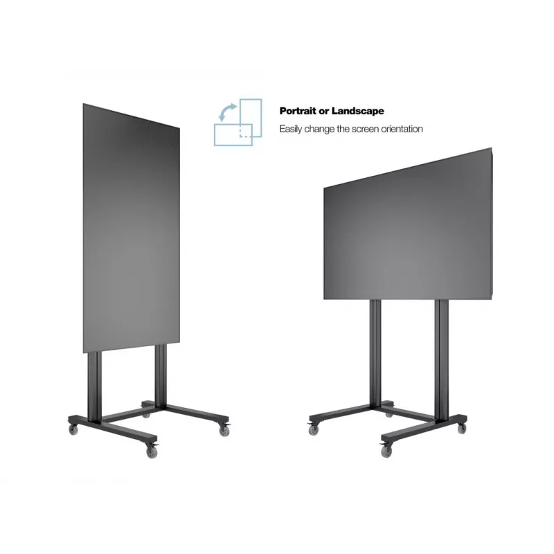 Multibrackets M Public Display Stand 210 Dual Pillar Wheelbase nero