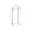 Multibrackets M Public Display Stand 210 Dual Pillar Wheelbase nero