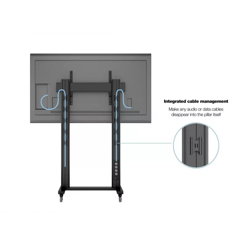 Multibrackets M Public Display Stand 210 Dual Pillar Wheelbase nero