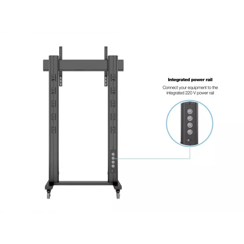 Multibrackets M Public Display Stand 210 Dual Pillar Wheelbase nero