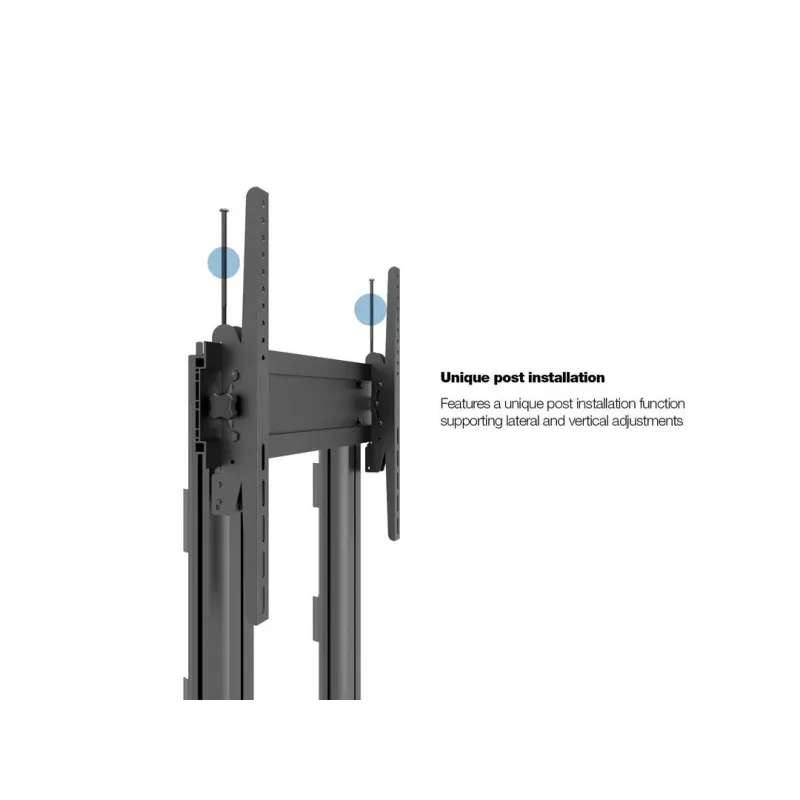 Multibrackets M Public Display Stand 210 Dual Pillar Wheelbase nero