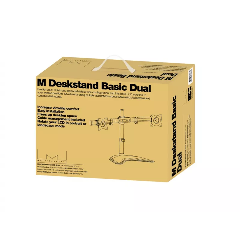 Multibrackets M Deskstand Basic Dual, a piedistallo, 16 kg, 38,1 cm (15
