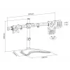 Multibrackets M Deskstand Basic Dual, a piedistallo, 16 kg, 38,1 cm (15