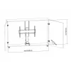 Multibrackets M sollevatore TV motorizzato Large portata 50 kg schermi 37-65