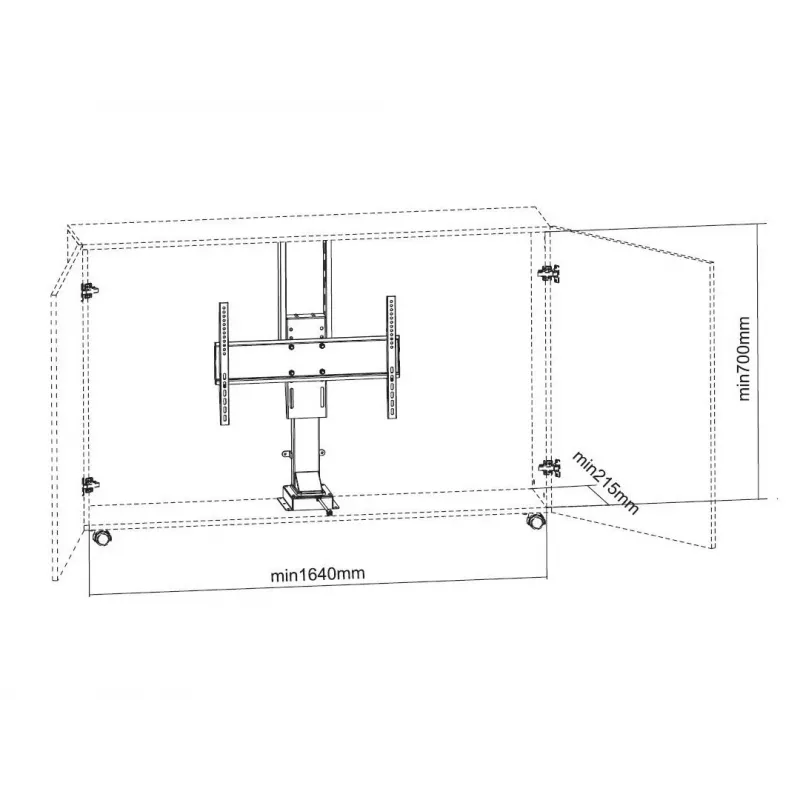 Multibrackets M sollevatore TV motorizzato Large portata 50 kg schermi 37-65
