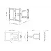 Supporto TV da parete Multibrackets M Universal Flexarm Pro 40hg HD Single – 40 kg, schermi 40–70 inch, VESA 200x200–600x400, bianco