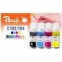 Peach 321330 cartuccia d'inchiostro 4 pz. compatibile resa standard nero, ciano, magenta, giallo