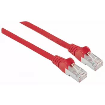 Intellinet cavo patch di rete, cavo Cat7/connettori Cat6A, 5 m, rosso, rame, S/FTP, LSOH/LSZH, PVC, RJ45, contatti placcati oro, senza levetta, protezione anti-piega stampata, garanzia a vita