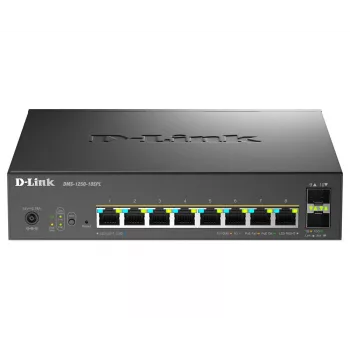 D-Link switch Smart Managed PoE+ Multi-Gigabit a 10 porte con 8 porte Multi-Gigabit 2.5G PoE e 2 porte 10G SFP+