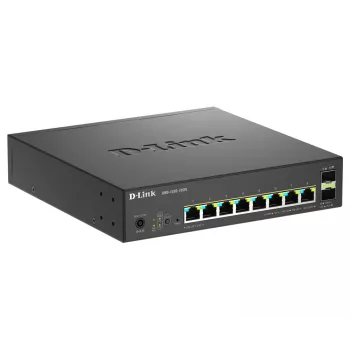D-Link switch Smart Managed PoE+ Multi-Gigabit a 10 porte con 8 porte Multi-Gigabit 2.5G PoE e 2 porte 10G SFP+