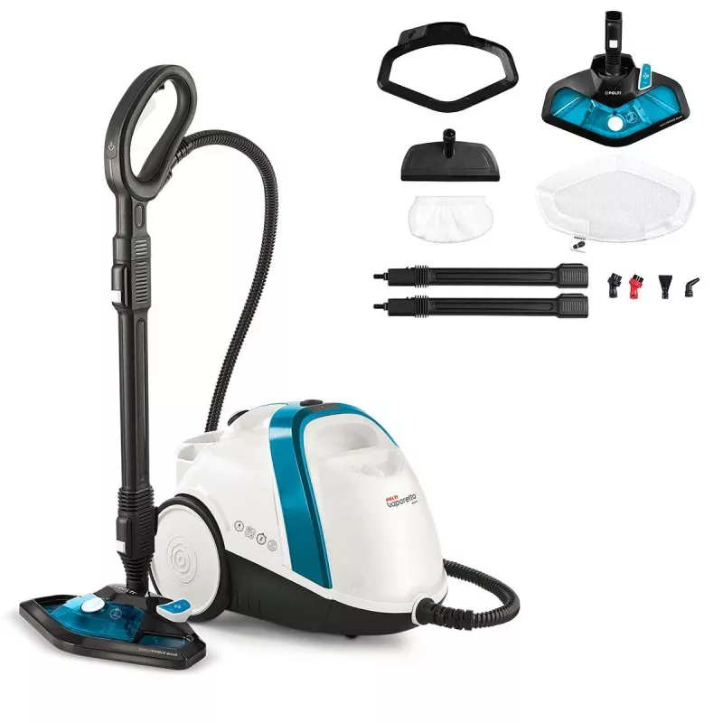 Polti Vaporetto Smart 100_B pulitore a vapore a cilindro 1500 W blu, bianco