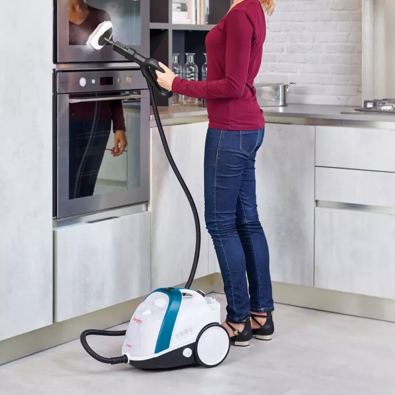Polti Vaporetto Smart 100_B pulitore a vapore a cilindro 1500 W blu, bianco