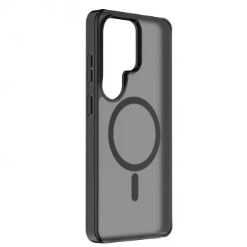 Cellularline FROSTY MAG - Galaxy S26 Ultra cover semitrasparente con superficie opaca e bordi colorati, compatibile con l'ecosistema Qi2 e gli accessori magnetici per Samsung.