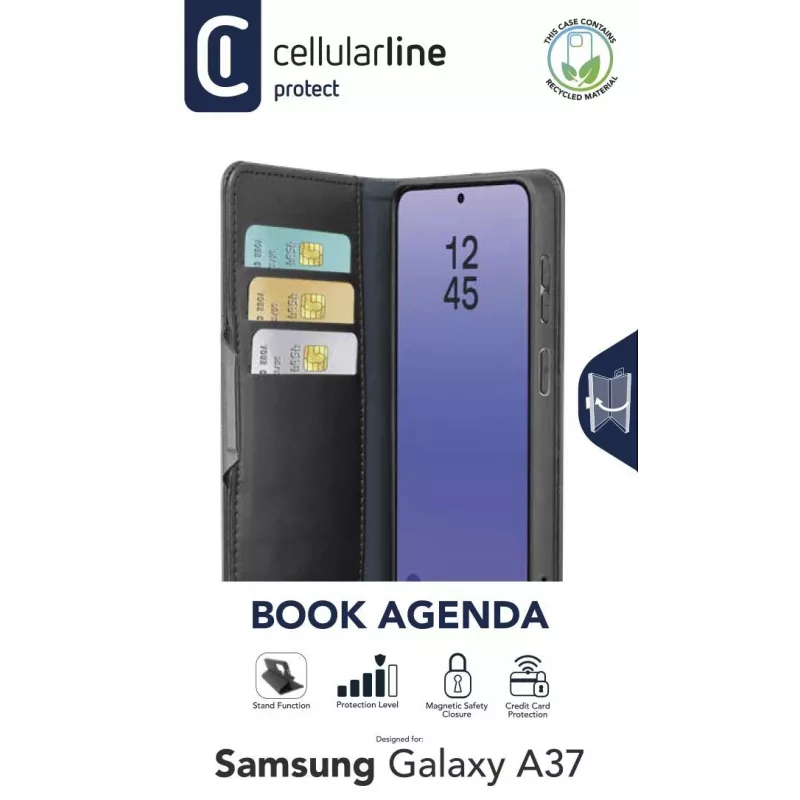 Cellularline Book Agenda 2 - Galaxy A37 cover a libro in similpelle…