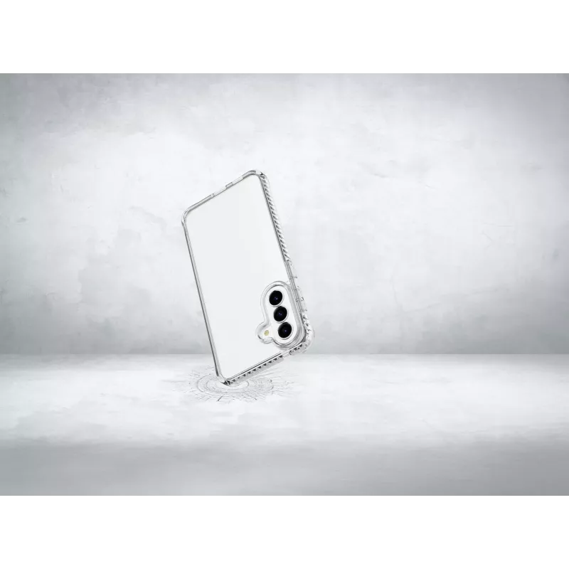 Cellularline Ultra Strong - Galaxy A57 cover trasparente ultra protettiva con bordi ammortizzanti e camere d'aria integrate, progettata per la massima protezione in caso di cadute accidentali.