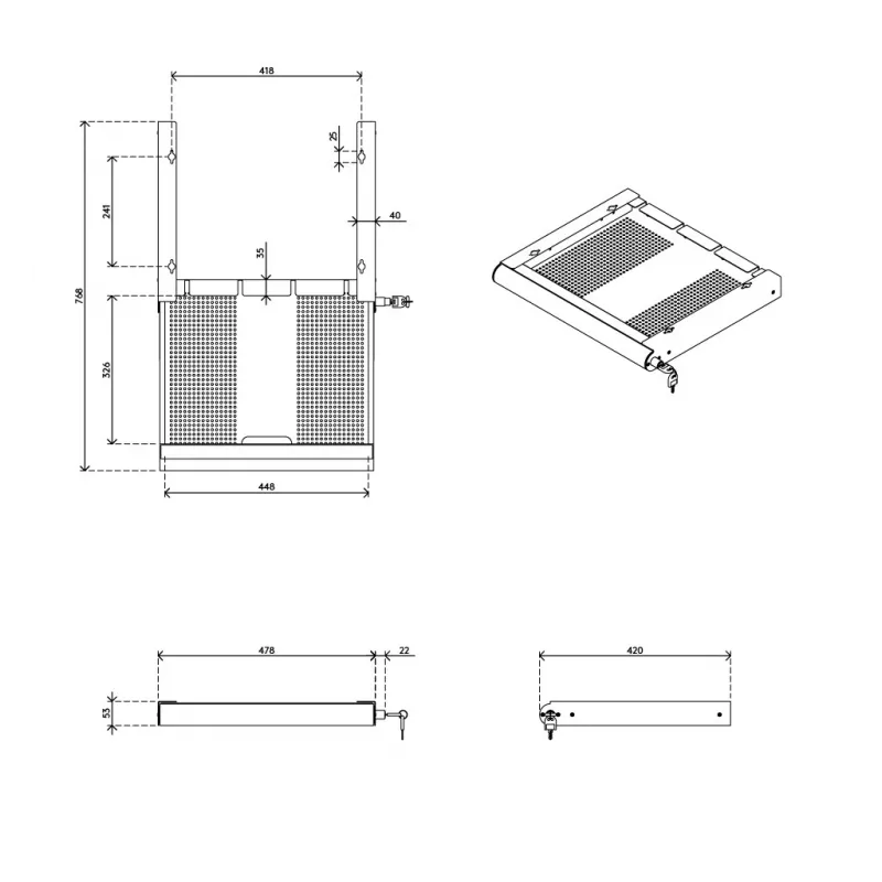Dataflex 20.620 organizzatore per cassetto scrivania acciaio bianco