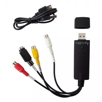 Techly I-USB-VIDEO-700TY convertitore di segnale video 720 x 576 pixel